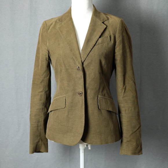 Zara Moss Fitted Corduroy Blazer / Jacket - Picture 1 of 8